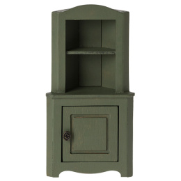 Maileg - Corner cabinet, Mouse - Dark green