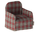 Maileg - Fotel dla myszek , Mouse Chair Red checker