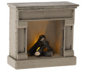 Maileg Kominek- Fireplace, Mouse - Off white