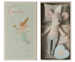 Maileg Myszka - Tooth fairy mouse, Little brother in matchbox