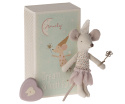 Maileg Myszka - Tooth fairy mouse, Little sister in matchbox