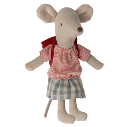 Maileg Myszka - Tricycle mouse, Big sister - Red