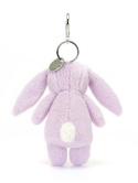 Jellycat Breloczek Króliczek Fioletowy z Kwiecistymi Uszami 17 cm