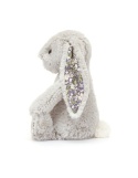 Jellycat London Króliczek z Kwiecistymi Uszami Srebrny „Bloom” 31 cm