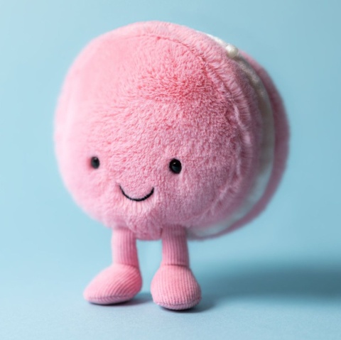 Jellycat London Wesoły Makaronik Różowy Mia 12 cm