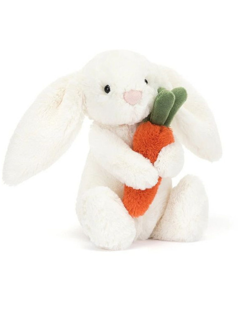 Jellycat Wesoły Króliczek z Marchewką 18 cm