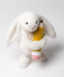 Jellycat Wesoły Króliczek z Ołówkiem 18 cm