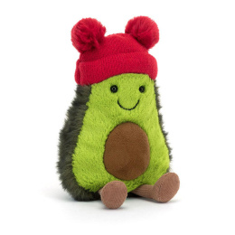 Jellycat - Zabawne Awokado w czapce czerwonej 19cm