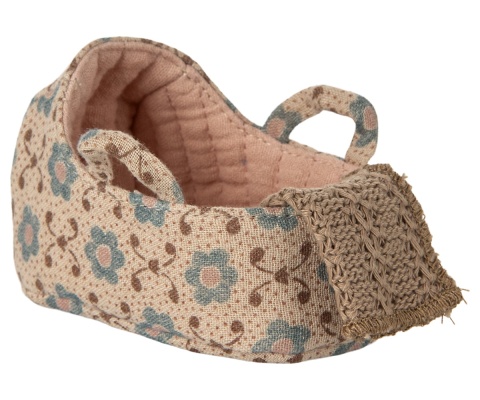 Maileg Nosidełko różowe, Myszka baby