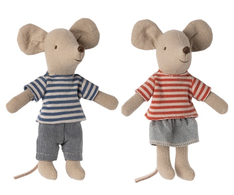 Maileg LouiMax i Stella, braciszek i siostra, myszki