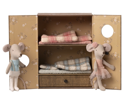 Maileg Myszki baletowe w studiu tanecznym, mała siostra i brat