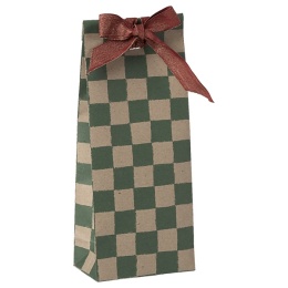 Maileg Torba prezentowa, Mini - Checker - Zielona