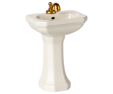 Maileg - Umywalka łazienkowa off white, Myszka Maileg - Umywalka łazienkowa off white, Myszka