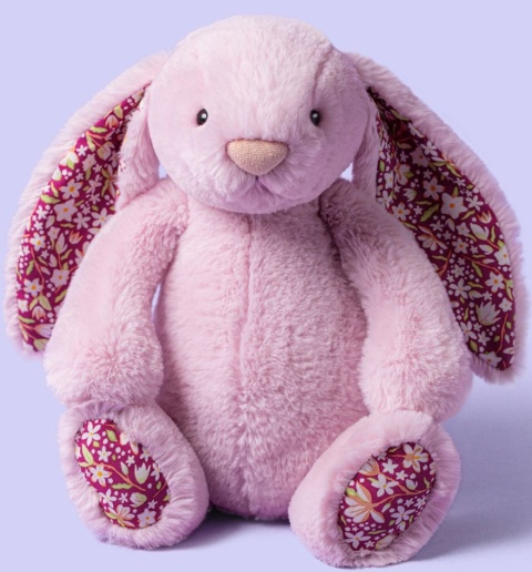 Jellycat London Króliczek LUX Liliowy z Kwiecistymi Uszami 31 cm