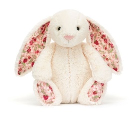 Jellycat London Króliczek z Kwiecistymi Uszami Kremowy „Berry” 31 cm