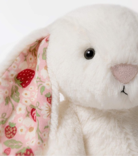Jellycat London Króliczek z Kwiecistymi Uszami Kremowy „Berry” 31 cm