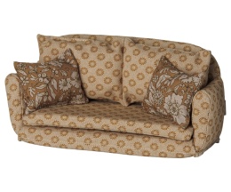 Maileg Duża Sofa rozkładana ochra, rozmiar myszka